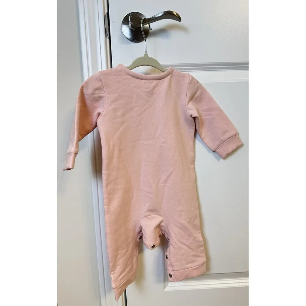 NORDSTROM Cozy Ruffle Romper in Pink Misty Size 6 Months